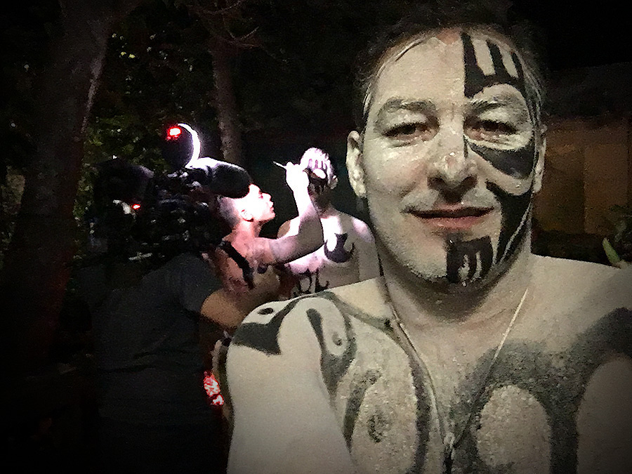 body painting in easter island