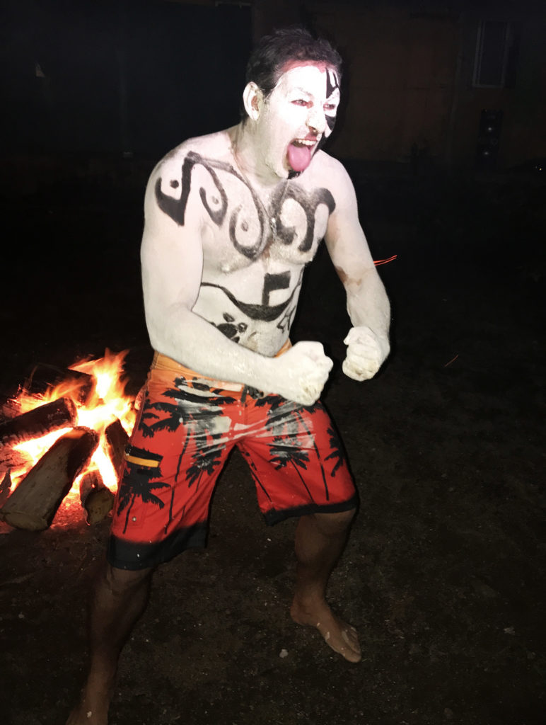 body painting on easter island