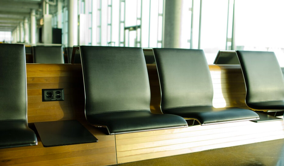 empty seats in the airport